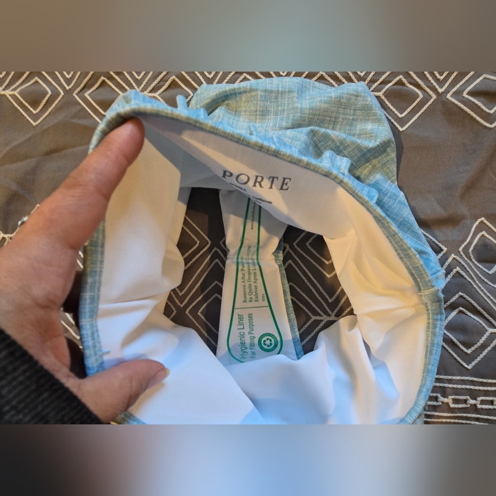 La Porte High Waisted Blue And White Bikini Size Small - Picture 7 of 7